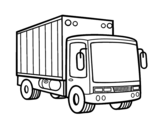Dibujo de Camion de marchandises