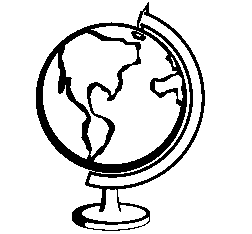 Coloriage de Globe II pour Colorier