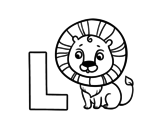 Dibujo de L de Lion