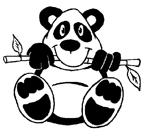 Coloriage de Panda pour Colorier