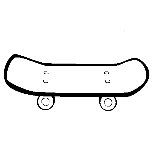 Coloriage de Skate-board II pour Colorier