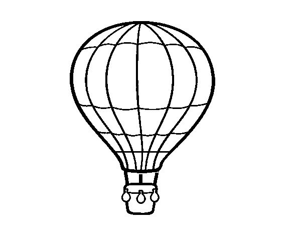 Coloriage de Une montgolfière pour Colorier