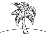 <span class='hidden-xs'>Coloriage de </span>Une palmier à colorier
