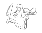 Dibujo de Viande de poulet