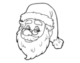 Dibujo de Visage de Santa Claus