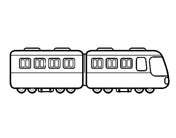 Coloriage de Wagons de train pour Colorier