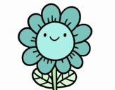 Une fleur souriante